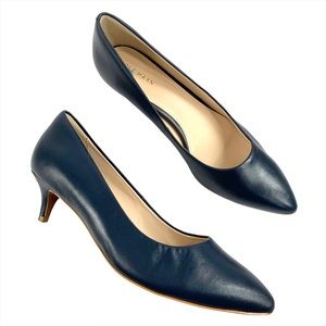 COLE HAAN Quincy Kitten Heel Pump Blue Size 7.5